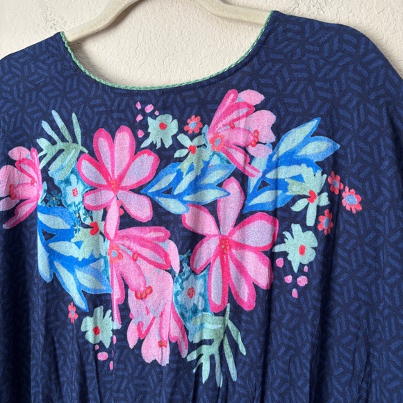 Anthropologie Bl-nk London Boho Floral Printed Tatiana Kaftan - Picture 12 of 14